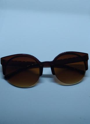 Сонцезахисні окуляри коричневі "котяче око"