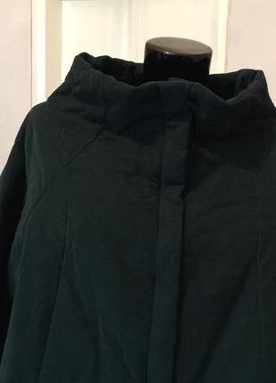 Темно зелене пальто на молніі l, заміри в опису2 фото