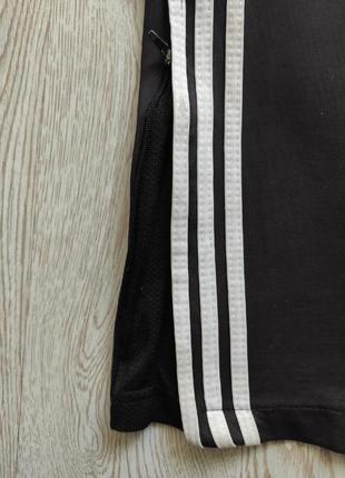 Чорні чоловічі спортивні штани лампасами смужками кишені прямі не вузькі adidas4 фото