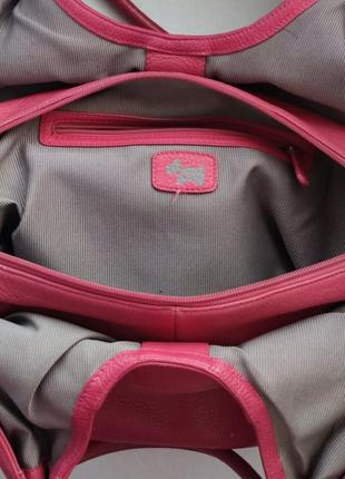 Шкіряна сумка radley рожевого кольору2 фото