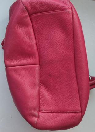 Шкіряна сумка radley рожевого кольору9 фото