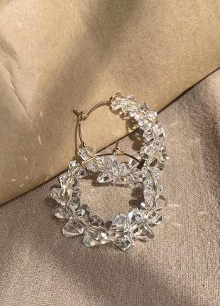 Серьги кольца