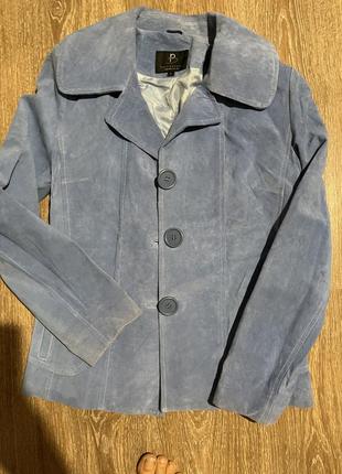 Замшевый пиджак размер 10 uk