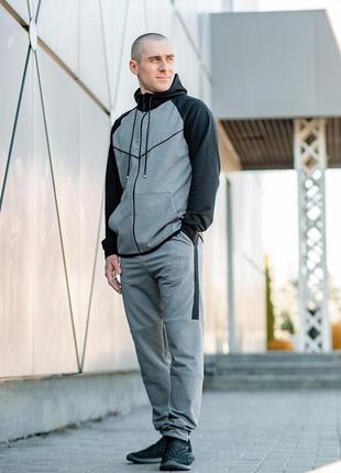 Спортивный костюм мужской, темно-серый