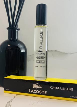 Мужские духи lacoste challenge парфюмированная вода 33 ml. (лакоста челендж)