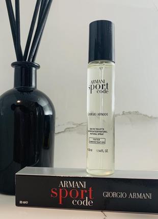 Мужские духи giorgio armani code sport 33 ml. (джорджио армани код спорт)1 фото