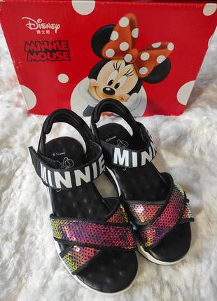 Стильные босоножки minnie, стелька 17.5 см