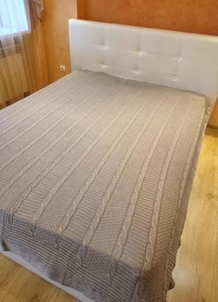 Вязане покривало zeyd homme,колір капучино , 220*240, виробництва турція ,в наявності кольори