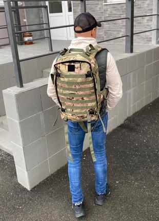 Чоловічий тактичний рюкзак камуфляж військовий місткий4 фото