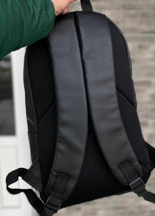 Матовый универсальный рюкзак черный цвет экокожа6 фото