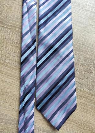 Краватка чоловіча брендова з логотипом якісна burton англія2 фото