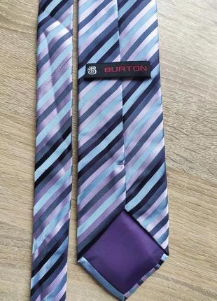 Краватка чоловіча брендова з логотипом якісна burton англія