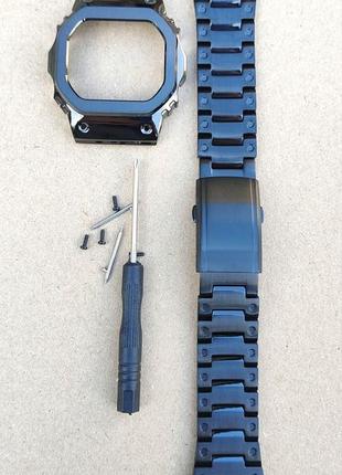 Комплект корпус, браслет, для casio g-shock dw-5610 / gw-m5610 / glx-5600 / g-5600e / gw-m5630 и др. черный