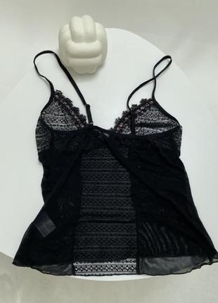 Livia corsetti отличная черная полупрозрачная майка2 фото