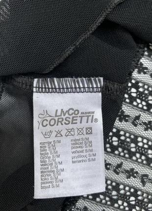 Livia corsetti чудова чорна напівпрозора майка4 фото