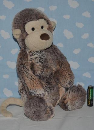 Напрочуд ніжна і красива велика плюшева м'яка іграшка мавпочка мавпа monkey jellycat джейлі кет3 фото