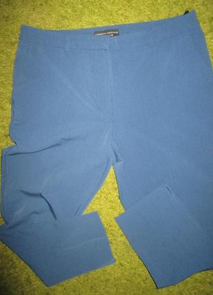 Синие летние зауженые брюки,12р,пот42-44см5 фото