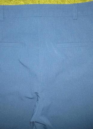 Синие летние зауженые брюки,12р,пот42-44см8 фото
