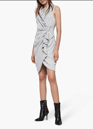 Платье миди шикарное шифоновое