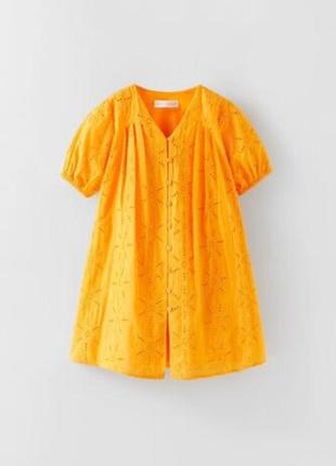 Платье zara прошва швейцарская вишивка