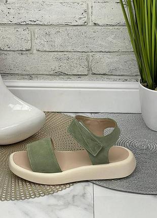 36-41 рр босоніжки нат. замша