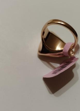 💎 кольцо золотое с камнем большим камень цитрин цвет золото перстень каблучка бижутерия люкс класса9 фото