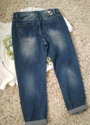 Стильные комфортные джинсы бойфренд, новые, maison koko jeans, p. m2 фото