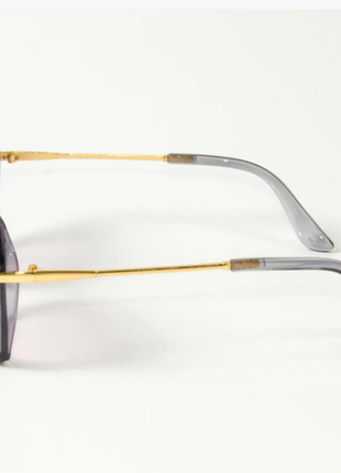 Очки женские солнцезащитные квадратные полупрозрачные, прозрачные3 фото