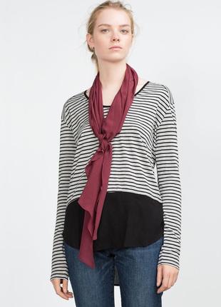 Комбінована футболка, м, zara