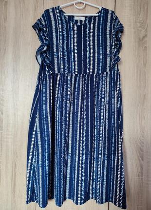 Стильна бавовняна сукня сарафан платье платья плаття розмір 50-52