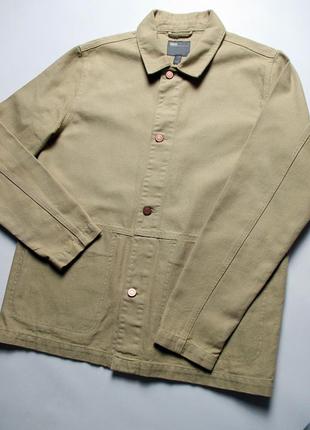 Ворквир/джинсовая куртка asos design denim worker jacket in sand5 фото