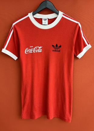 Adidas vintage coca-cola оригинал мужская футболка размер s б у