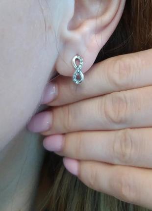 Срібні сережки 925 проба (серебро ,срібло ,серьги )