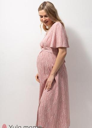 Повсякденна сукня зі штапелю для вагітних та годування vanessa dr-23.0324 фото