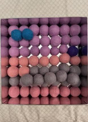 Кульки помпони з войлоку 3-4 см1 фото
