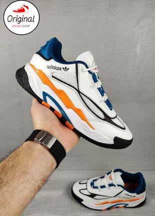 Мужские кроссовки adidas niteball white/blue 2.01 фото