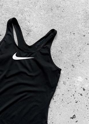 Nike pro women’s black sports tank top жіноча спортивна майка2 фото