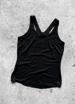 Nike pro women’s black sports tank top жіноча спортивна майка3 фото