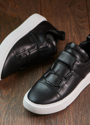 Натуральні шкіряні кеди кросівки туфлі для чоловіків натуральные кожаные кроссовки кеды туфли  натур