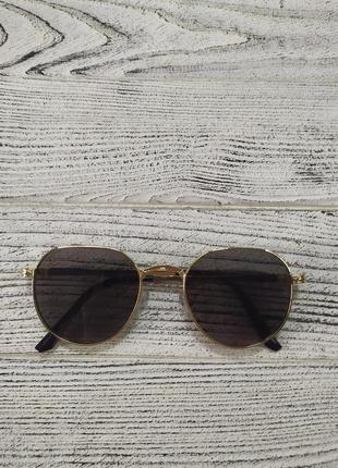 Сонцезахисні окуляри чорні, унісекс у металевій оправі (без брендових)7 фото