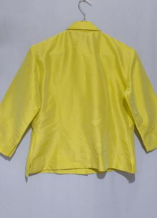 Блуза шелковая желтая 'robert friedman' 46-48р3 фото