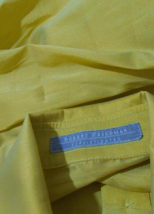 Блуза шелковая желтая 'robert friedman' 46-48р4 фото