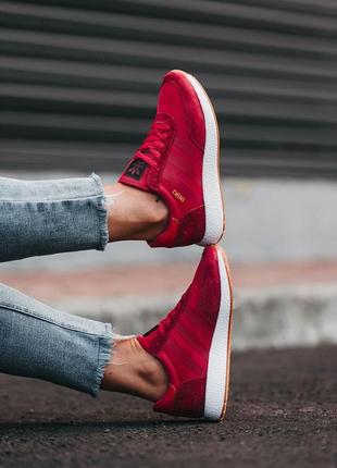 Замшевые кроссовки adidas iniki red / замшеві кросівки5 фото