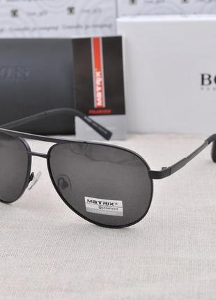 Фирменные солнцезащитные мужские очки matrix polarized mt8597 капля авиатор2 фото