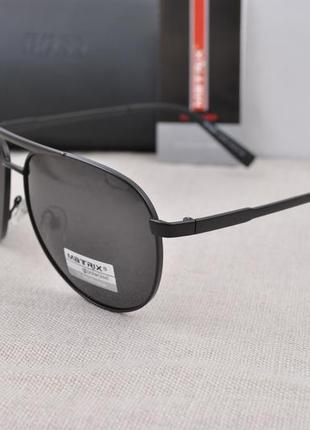 Фирменные солнцезащитные мужские очки matrix polarized mt8597 капля авиатор4 фото