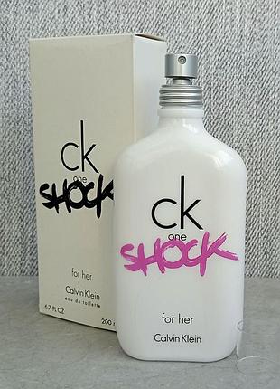 Calvin klein ck one shock for her 200 мл тестер (оригинал)