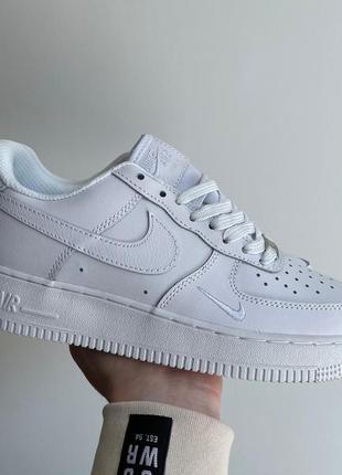 Кроссовки в стиле nike air force 1 mini swoosh white