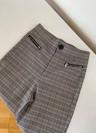 Брюки штани в клітку класичні штани страдіваріус stradivarius