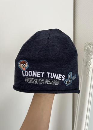 Нова синя  весняна тонка шапка disney стилі. одношарова якісна шапка baxbanny