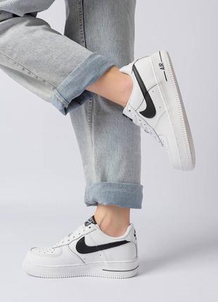 Женские кроссовки nike air force 1 low classic white black premium